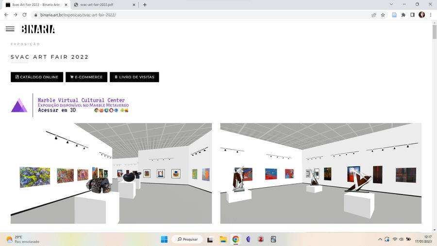 Registro do evento 'Salão Virtual de Arte Contemporânea Fair 2022', obtido em 17/01/2023 12:24:00
