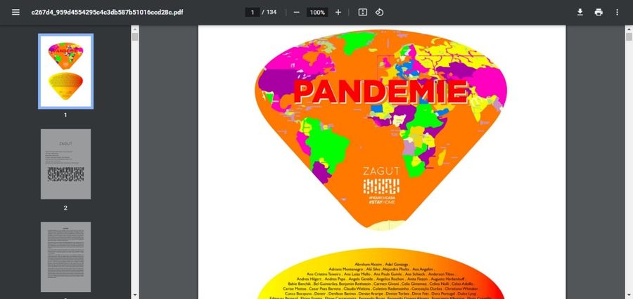 Registro do evento 'Pandemie', obtido em 23/01/2023 17:13:59