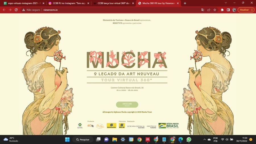 Registro do evento 'O legado da Art Nouveau', obtido em 30/11/2022 14:07:53
