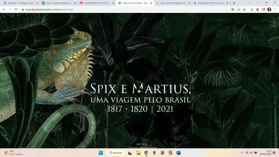 Registro do evento Spix e Martius, uma viagem pelo Brasil, 1817 – 1820, capturado em 24/02/2023 19:23:55